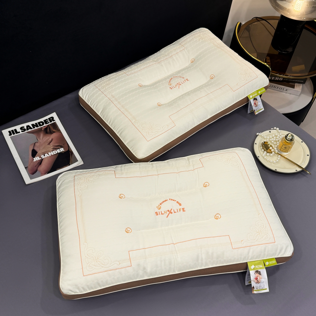 91家纺网 家纺一手货源 找家纺 （总）圣之寐   2025新款silhlife透气定型低枕头枕芯