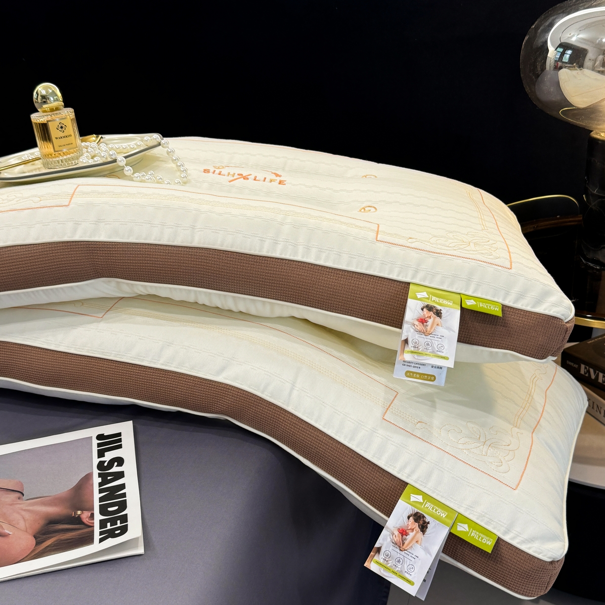 91家纺网 家纺一手货源 找家纺 （总）圣之寐   2025新款silhlife透气定型低枕头枕芯