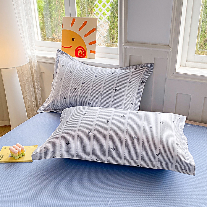 91家纺网 家纺一手货源 找家纺 禧安居 2025新款高支高密活性印染全棉印花四件套全棉四件套三件套被套（支持定制尺寸） 雨蝶