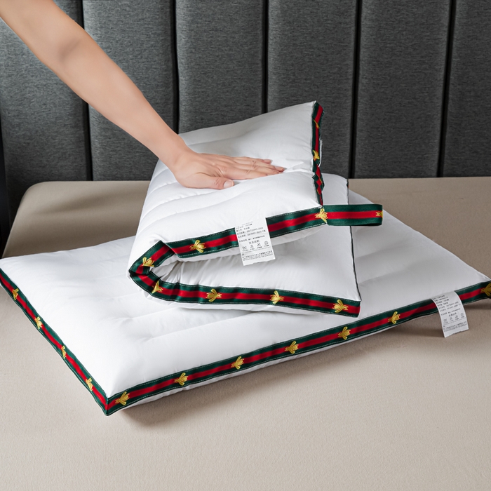 91家纺网 家纺一手货源 找家纺 （总）圣之寐   2025新款全棉中国风纤柔低度枕头枕芯