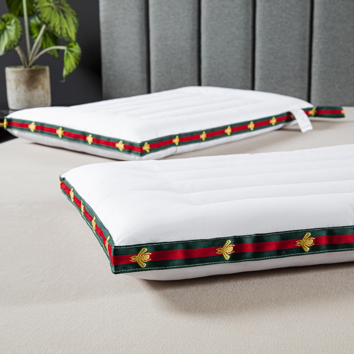 91家纺网 家纺一手货源 找家纺 （总）圣之寐   2025新款全棉中国风纤柔低度枕头枕芯