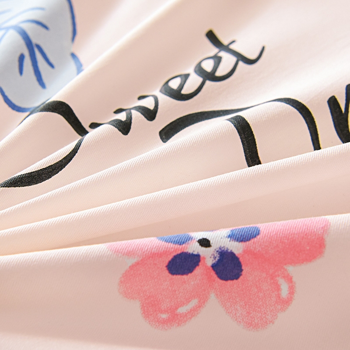 91家纺网 家纺一手货源 找家纺 禧安居 2025新款高支高密活性印染全棉印花三件套学生三件套宿舍三件套（支持定制尺寸） 花晨月汐