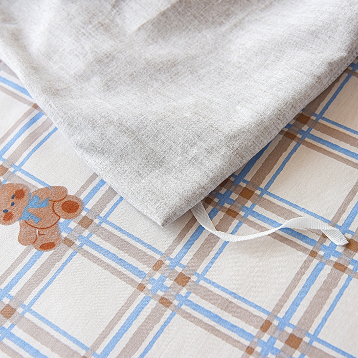 91家纺网 家纺一手货源 找家纺 禧安居 2025新款高支高密活性印染全棉印花三件套学生三件套宿舍三件套（支持定制尺寸） 卡诺奇