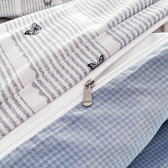 91家纺网 家纺一手货源 找家纺 禧安居 2025新款高支高密活性印染全棉印花被套全棉被套单被套 雨蝶