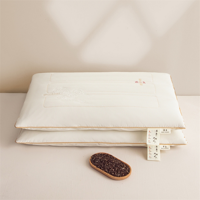 圣之寐   2025新款荞皇纯荞麦枕 白色48*74
