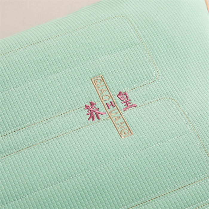 91家纺网 家纺一手货源 找家纺 圣之寐   2025新款荞皇纯荞麦枕 绿色48*74