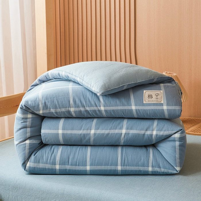 91家纺网 家纺一手货源 找家纺 （总）熙宴家纺 2025新款无印风100%新疆棉花被学生床被子被芯