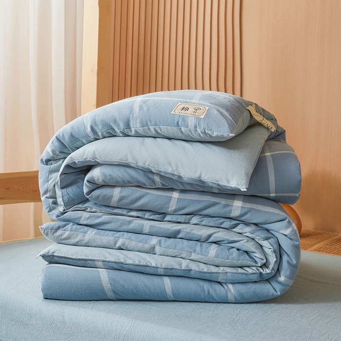 91家纺网 家纺一手货源 找家纺 （总）熙宴家纺 2025新款无印风100%新疆棉花被学生床被子被芯