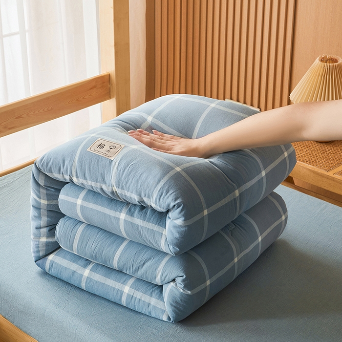 91家纺网 家纺一手货源 找家纺 （总）熙宴家纺 2025新款无印风100%新疆棉花被学生床被子被芯