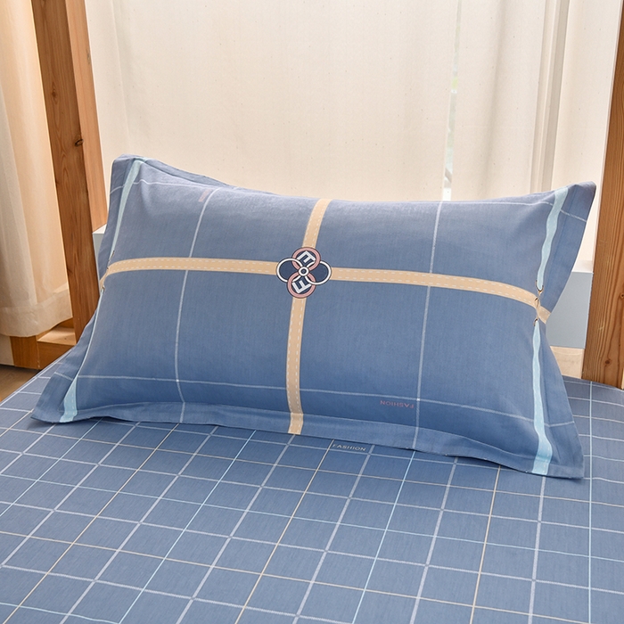 91家纺网 家纺一手货源 找家纺 乐旗家纺 2025新款全棉13372印花学生上下铺套件宿舍三件套 萨尔