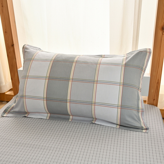 91家纺网 家纺一手货源 找家纺 乐旗家纺 2025新款全棉13372印花学生上下铺套件宿舍三件套 闲趣-灰