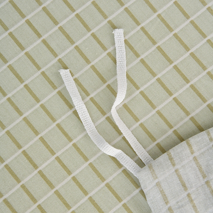 91家纺网 家纺一手货源 找家纺 乐旗家纺 2025新款全棉13372印花学生上下铺套件宿舍三件套 闲趣-绿