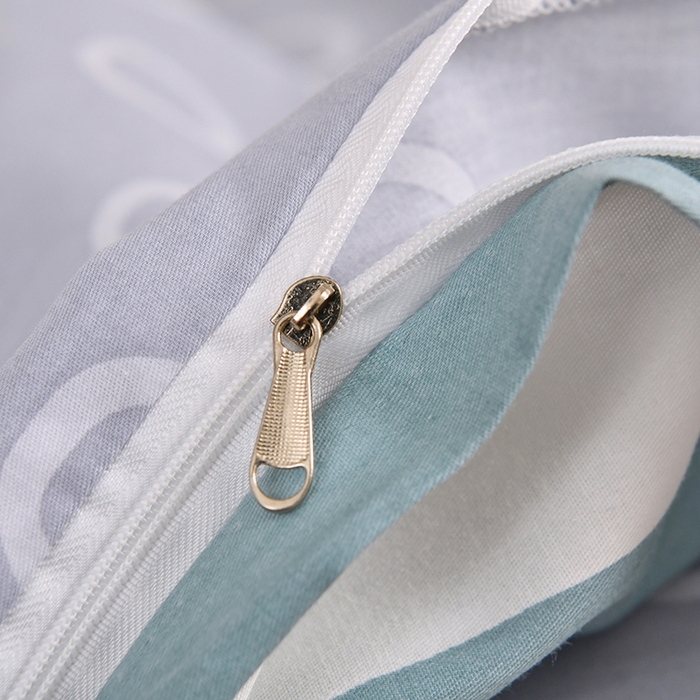 91家纺网 家纺一手货源 找家纺 乐旗家纺 2025新款全棉13372印花学生上下铺套件宿舍三件套 羊羊羊-蓝