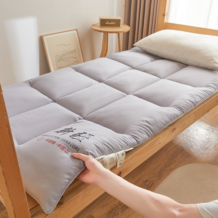 91家纺网 家纺一手货源 找家纺 2025新疆棉花床垫褥子宿舍学生榻榻米折叠加厚垫子棉絮 新疆-灰色