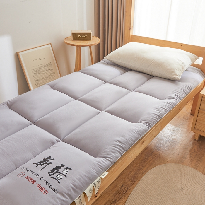 91家纺网 家纺一手货源 找家纺 2025新疆棉花床垫褥子宿舍学生榻榻米折叠加厚垫子棉絮 新疆-灰色