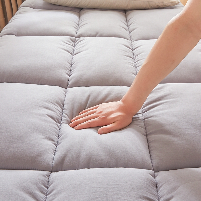 91家纺网 家纺一手货源 找家纺 2025新疆棉花床垫褥子宿舍学生榻榻米折叠加厚垫子棉絮 新疆-灰色