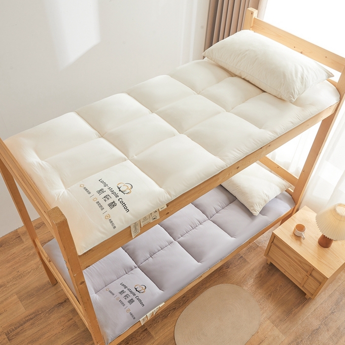 2025新疆棉花床垫褥子宿舍学生榻榻米折叠加厚垫子棉絮 新疆棉花-白色
