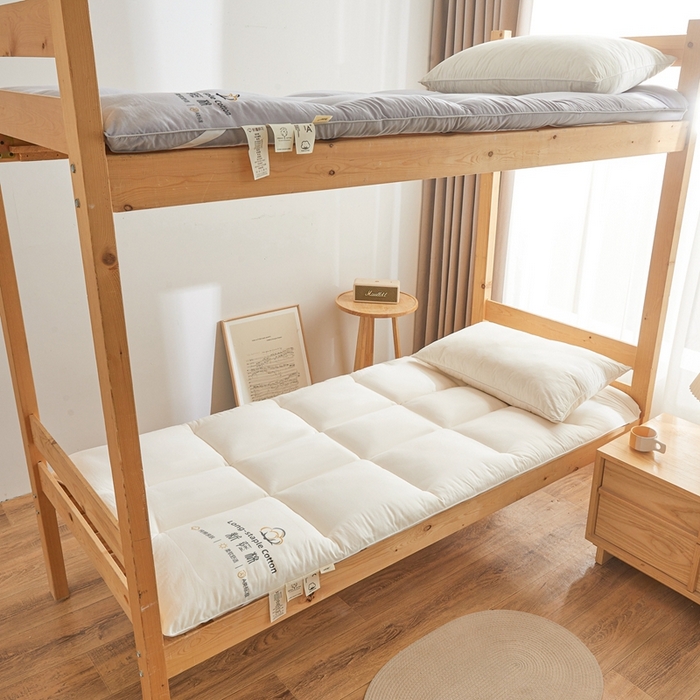 91家纺网 家纺一手货源 找家纺 2025新疆棉花床垫褥子宿舍学生榻榻米折叠加厚垫子棉絮 新疆棉花-白色