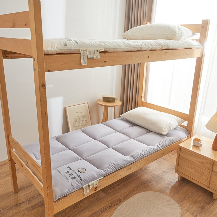 91家纺网 家纺一手货源 找家纺 2025新疆棉花床垫褥子宿舍学生榻榻米折叠加厚垫子棉絮 新疆棉花-灰色