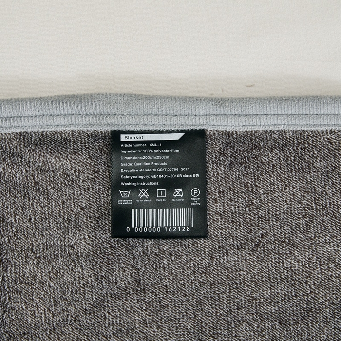 91家纺网 家纺一手货源 找家纺 馨米莱家纺 2025新款阳离子提花毯 深灰色