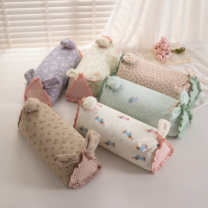 （总）佳合枕芯 2025新款新品田园兔-全棉纯棉双层纱卡通荞麦枕芯儿童学生成人护颈荞麦枕头枕芯