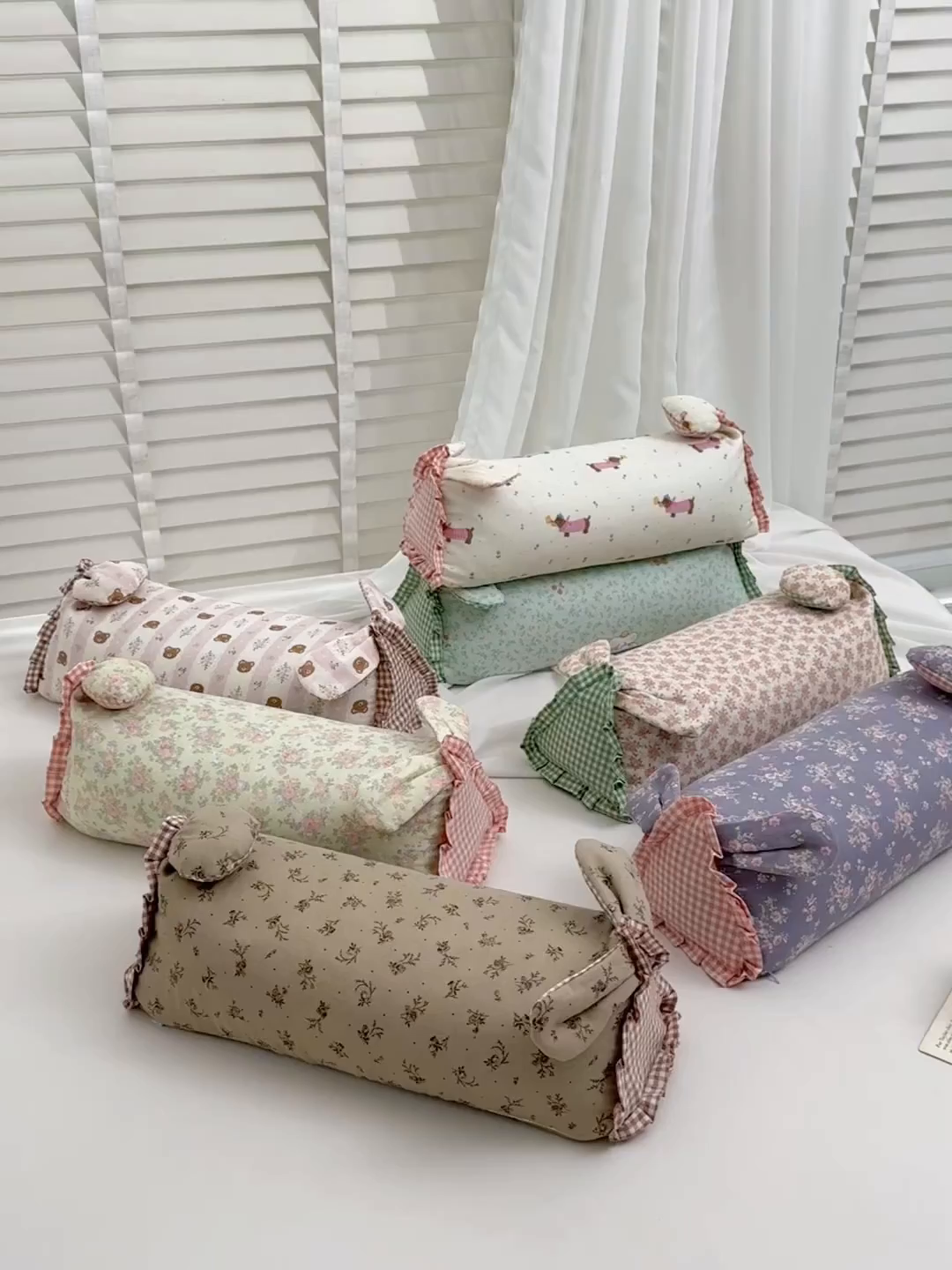 91家纺网 家纺一手货源 找家纺 （总）佳合枕芯 2025新款新品田园兔-全棉纯棉双层纱卡通荞麦枕芯儿童学生成人护颈荞麦枕头枕芯