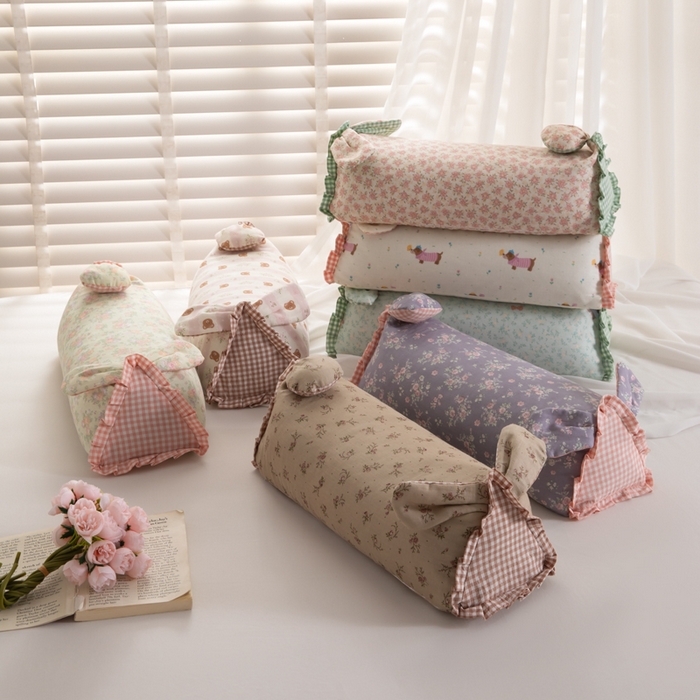 91家纺网 家纺一手货源 找家纺 （总）佳合枕芯 2025新款新品田园兔-全棉纯棉双层纱卡通荞麦枕芯儿童学生成人护颈荞麦枕头枕芯