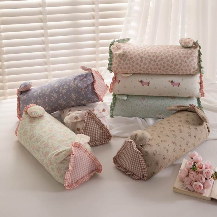 91家纺网 家纺一手货源 找家纺 （总）佳合枕芯 2025新款新品田园兔-全棉纯棉双层纱卡通荞麦枕芯儿童学生成人护颈荞麦枕头枕芯