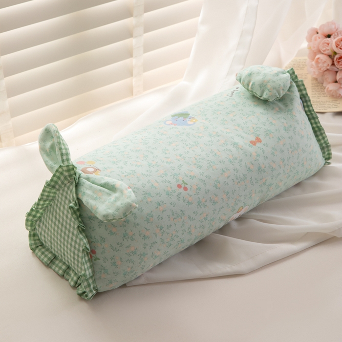 91家纺网 家纺一手货源 找家纺 （总）佳合枕芯 2025新款新品田园兔-全棉纯棉双层纱卡通荞麦枕芯儿童学生成人护颈荞麦枕头枕芯