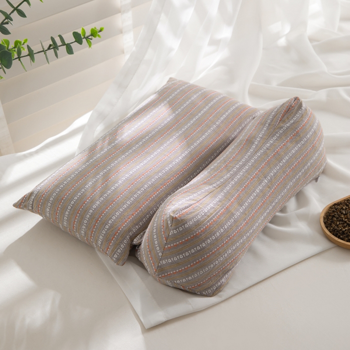 91家纺网 家纺一手货源 找家纺 （总）佳合枕芯 2025新款新品全棉水洗棉三角组合款荞麦护颈椎枕 枕头枕芯