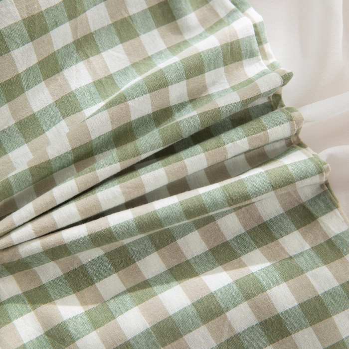 91家纺网 家纺一手货源 找家纺 佳合枕芯 2025新款新品全棉水洗棉拼色小方格荞麦枕头枕芯 拼色小方格荞麦枕-绿色 30*50cm/只