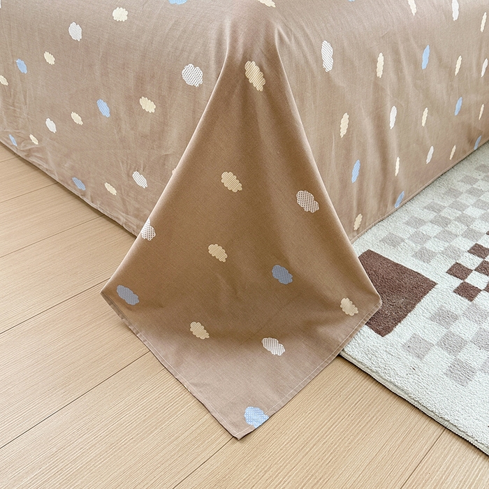 91家纺网 家纺一手货源 找家纺 小叮当家纺仓储工厂店 （爆款花型 长期款 不断货）2025新款小清新印花条纹卡通花卉纯棉全棉单品系列--单床单 玩具乐园-兰