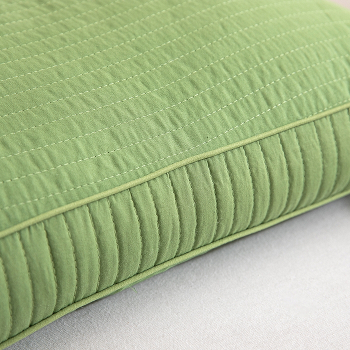 91家纺网 家纺一手货源 找家纺 佳合枕芯 2025新款纯棉韩式纯荞麦枕头枕芯 草绿色 48*26cm/只