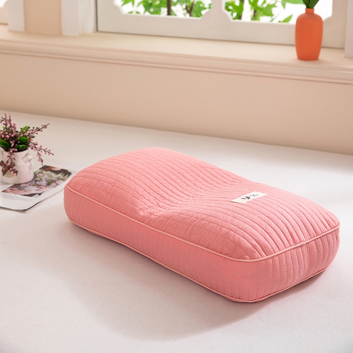 91家纺网 家纺一手货源 找家纺 佳合枕芯 2025新款纯棉韩式纯荞麦枕头枕芯 酒红色 48*26cm/只