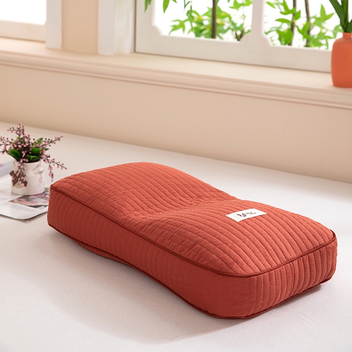 91家纺网 家纺一手货源 找家纺 佳合枕芯 2025新款纯棉韩式纯荞麦枕头枕芯 胭脂粉 48*26cm/只