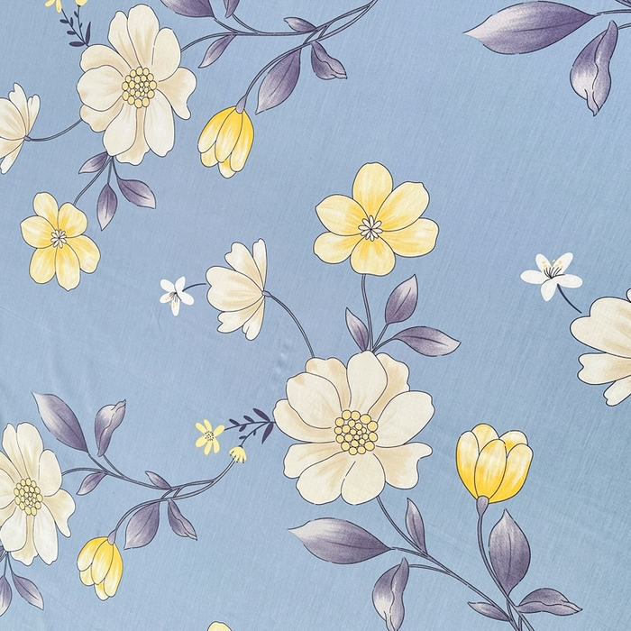 91家纺网 家纺一手货源 找家纺 小叮当家纺仓储工厂店 （爆款花型 长期款 不断货）2025新款小清新印花条纹卡通花卉纯棉全棉单品系列--单床单 国色添香