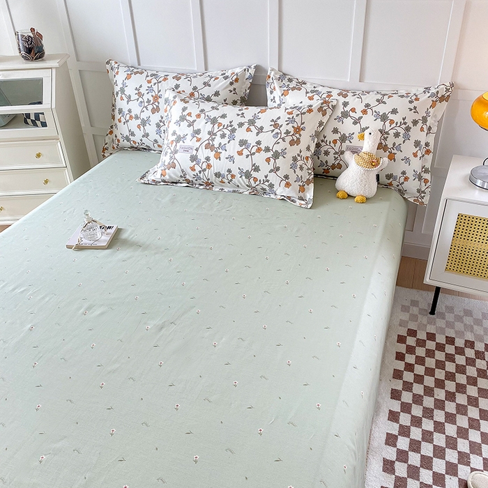 91家纺网 家纺一手货源 找家纺 小叮当家纺仓储工厂店 （爆款花型 长期款 不断货）2025新款小清新印花条纹卡通花卉纯棉全棉单品系列--单床单 花千骨