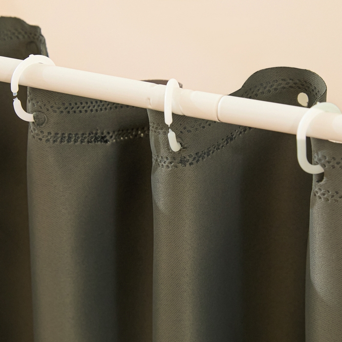 91家纺网 家纺一手货源 找家纺 世婕 2025新款防蚊帐纱植绒遮光帘二合一双层学生蚊帐系列-提花款 提花款-卡其