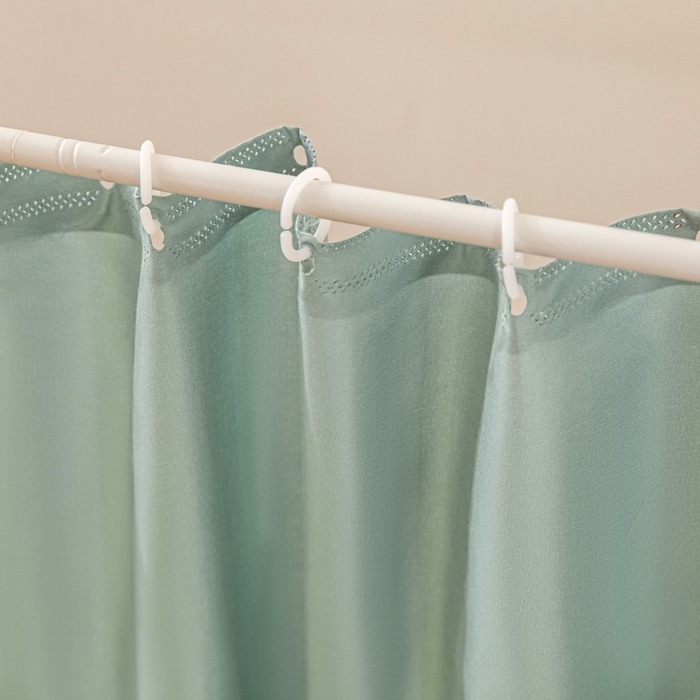 91家纺网 家纺一手货源 找家纺 世婕 2025新款防蚊帐纱植绒遮光帘二合一双层学生蚊帐系列-提花款 提花款-水兰