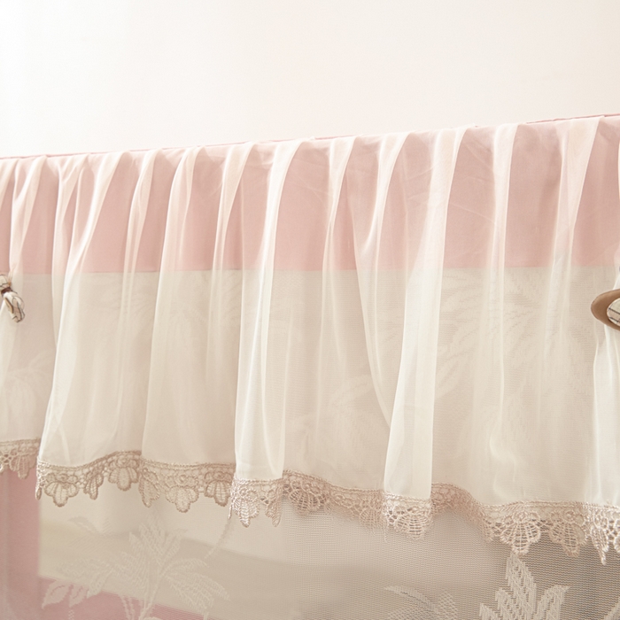 91家纺网 家纺一手货源 找家纺 世婕 2025新款防蚊帐纱植绒遮光帘二合一双层学生蚊帐系列-提花款 提花款-粉草莓兔