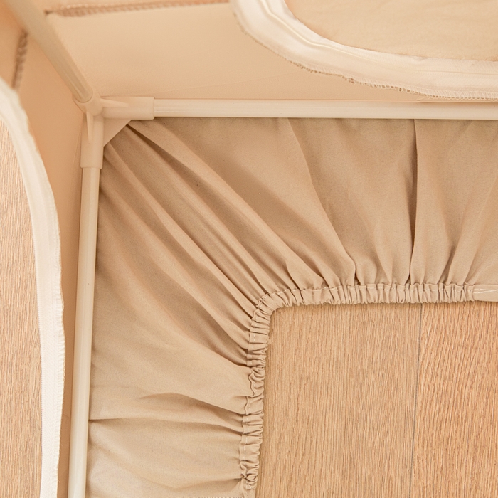 91家纺网 家纺一手货源 找家纺 世婕 2025新款防蚊帐纱植绒遮光帘二合一双层学生蚊帐系列-提花款 提花款-卡其