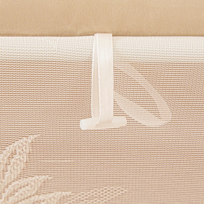 91家纺网 家纺一手货源 找家纺 世婕 2025新款防蚊帐纱植绒遮光帘二合一双层学生蚊帐系列-提花款 提花款-卡其