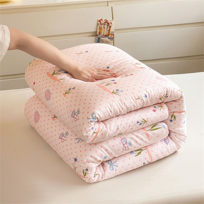 91家纺网 家纺一手货源 找家纺 （总）西域种棉人·千百笠 2025新款全棉纯棉六件套大学生宿舍100%新疆棉花被子被褥一整套枕头床垫三件套