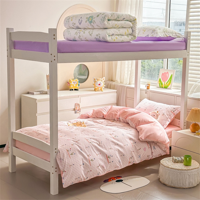 91家纺网 家纺一手货源 找家纺 西域种棉人·千百笠 2025新款全棉纯棉六件套大学生宿舍100%新疆棉花被子被褥一整套枕头床垫三件套 波点乐园-蜜粉