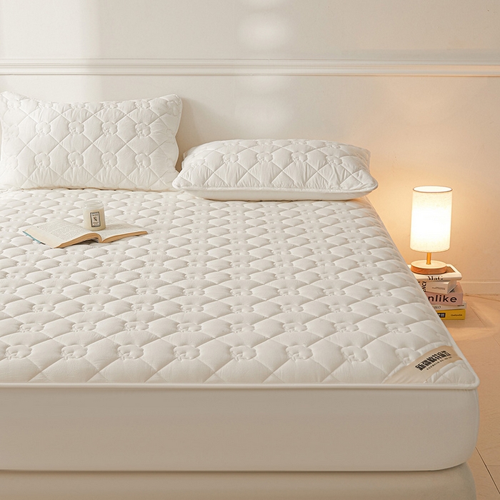 91家纺网 家纺一手货源 找家纺 （总）西域种棉人·千百笠 2025新款A类抗菌100%新疆棉花填充夹棉纯棉床笠母婴级床笠单件床罩保护罩套全