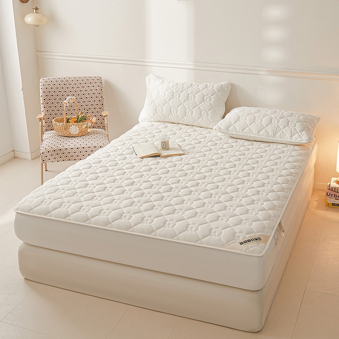 91家纺网 家纺一手货源 找家纺 （总）西域种棉人·千百笠 2025新款A类抗菌100%新疆棉花填充夹棉纯棉床笠母婴级床笠单件床罩保护罩套全