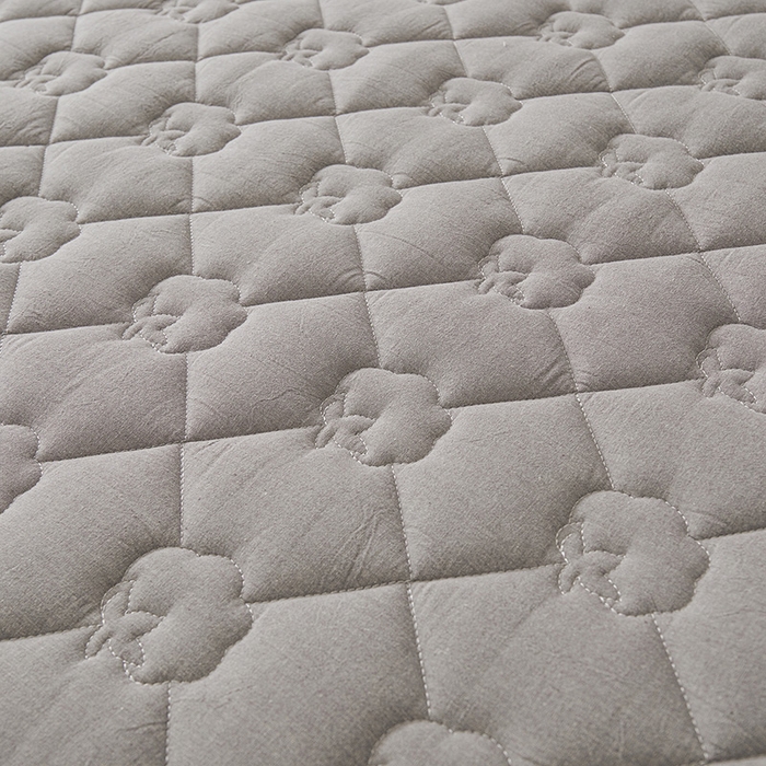 91家纺网 家纺一手货源 找家纺 西域种棉人·千百笠 2025新款A类抗菌100%新疆棉花填充夹棉纯棉床笠母婴级床笠单件床罩保护罩套全 娴雅床笠-灰