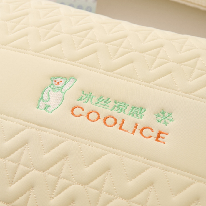 91家纺网 家纺一手货源 找家纺 蝶飞舞 2025新款刺绣冰丝凉感枕头枕芯 黄色 面包枕48*74cm/900g