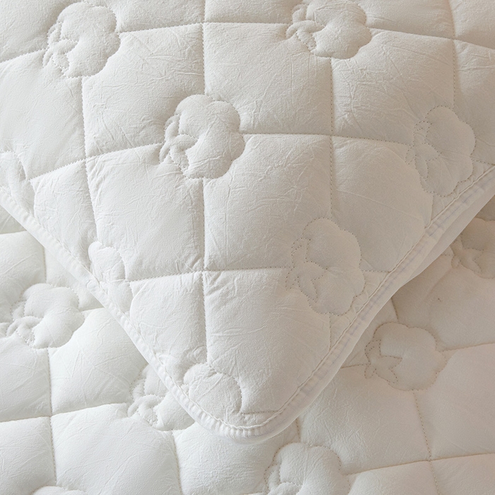 91家纺网 家纺一手货源 找家纺 西域种棉人·千百笠 2025新款A类抗菌100%新疆棉花填充夹棉床垫床护垫软垫床褥子单人双人学生垫 娴雅软垫-白