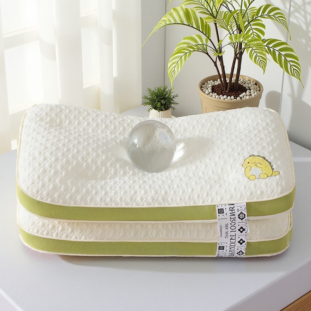 91家纺网 家纺一手货源 找家纺 蝶飞舞 2025新款小恐龙针织舒适款儿童学生款枕头枕芯 40*60cm 小恐龙